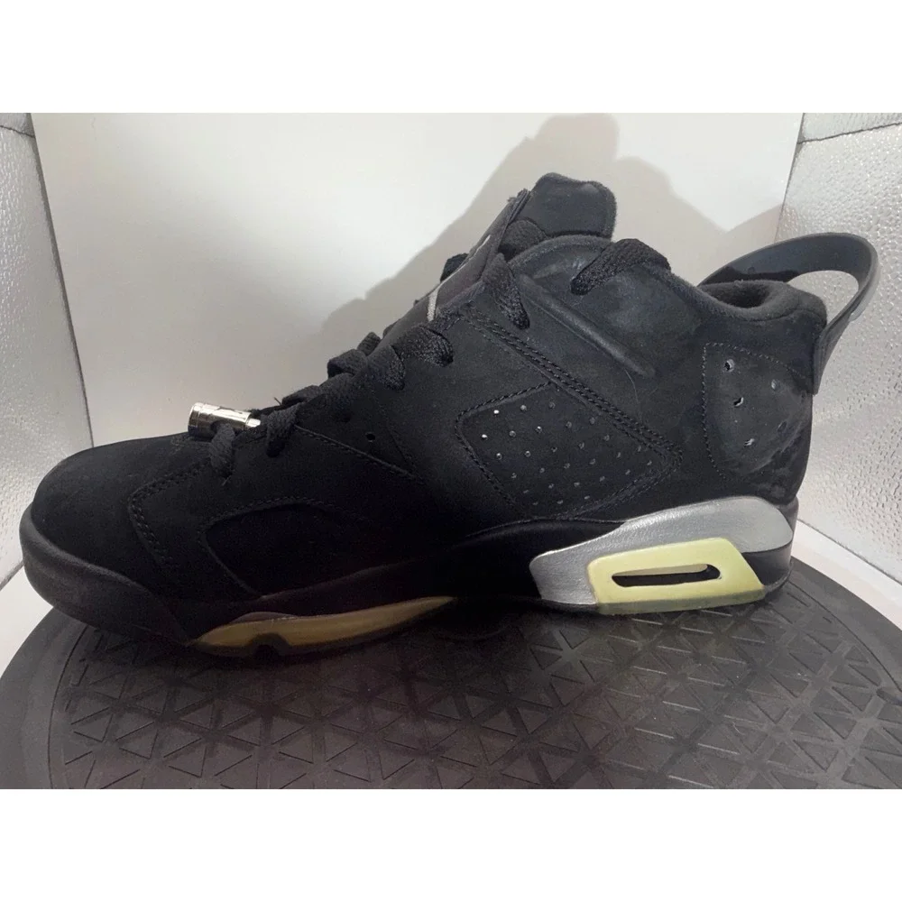 Jordan 6 Retro Low Chrome Black Metallic Silver 304401-003 Mens Size 8.5 2015